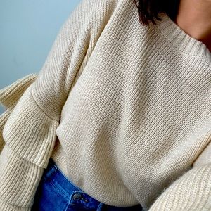 Francesca’s Sweater with fanned sleeves